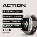 ACTION WEARZONE | Smartwatch Esportivo | A PROVA D'ÁGUA, GPS integrado e 7 Dias de Bateria