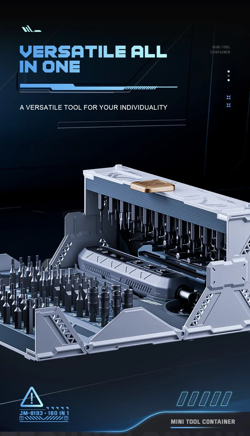 Conjunto de Chaves de Fenda Magnéticas 180 em 1