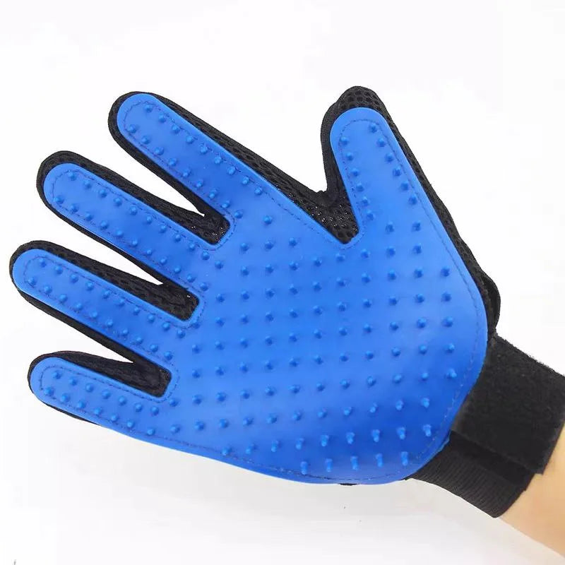 Luva Nano Magnética e Escova Removedora Mágica Tira Pelos De Pets Cachorro Gatos