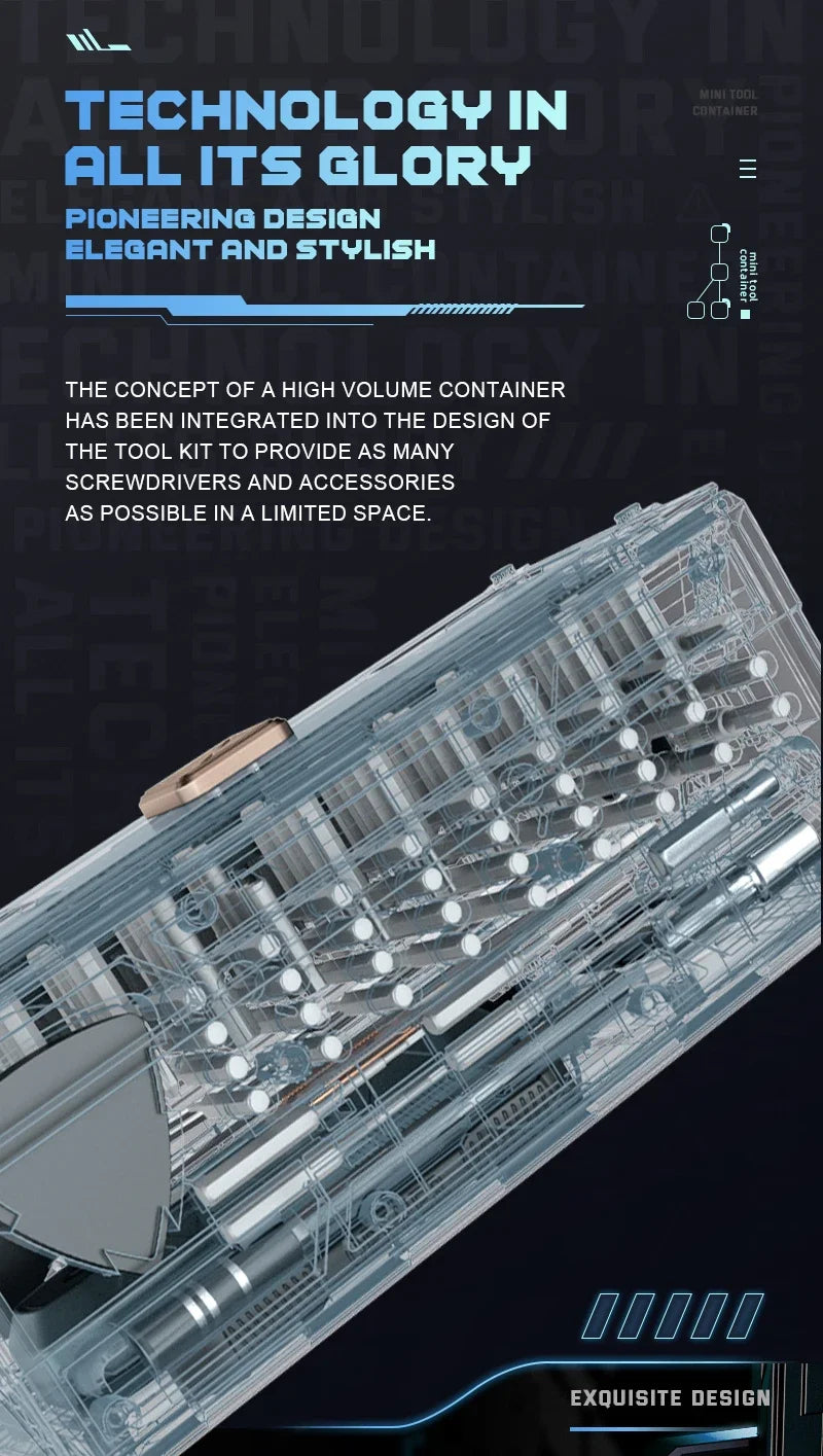 Conjunto de Chaves de Fenda Magnéticas 180 em 1