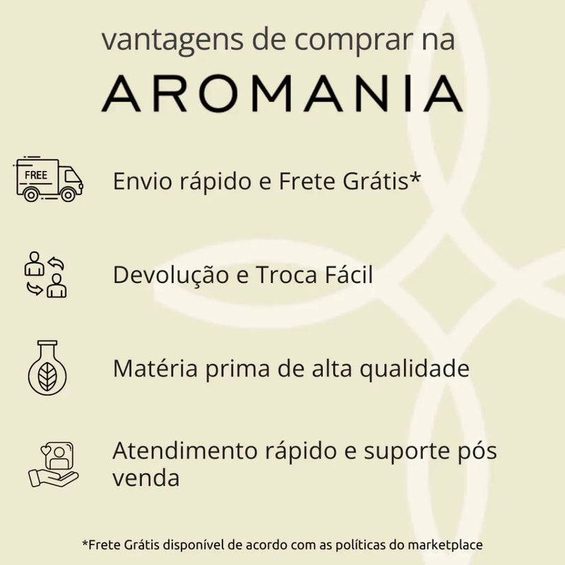 Kit com 5 Essências de 15ml para Aromatizador, Difusor e Umidificador Hidrossolúvel para Ambientes