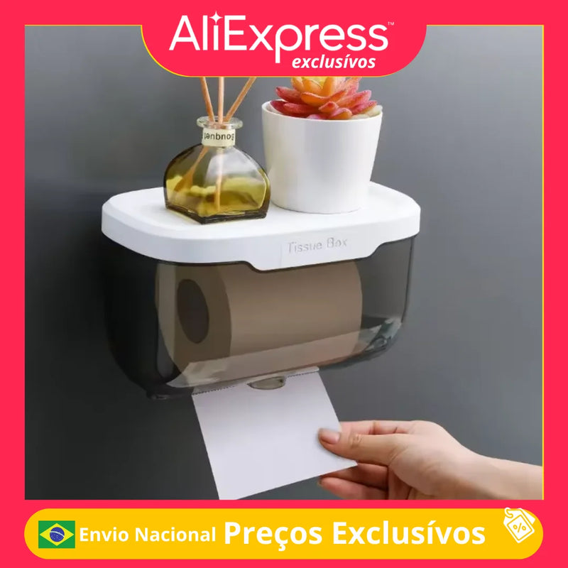 Waterproof Toilet Paper Box For Bathroom Rooms Living Room Office Kitchen With Wall Fixer