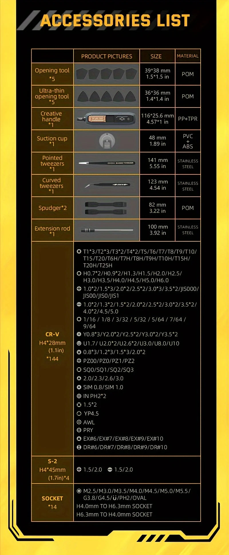 Conjunto de Chaves de Fenda Magnéticas 180 em 1