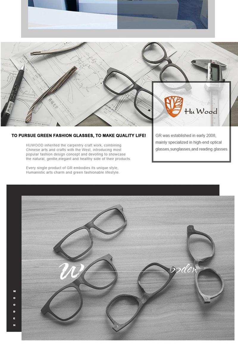 Óculos de Sol HU WOOD – Polarizados, Espelhados e UV400