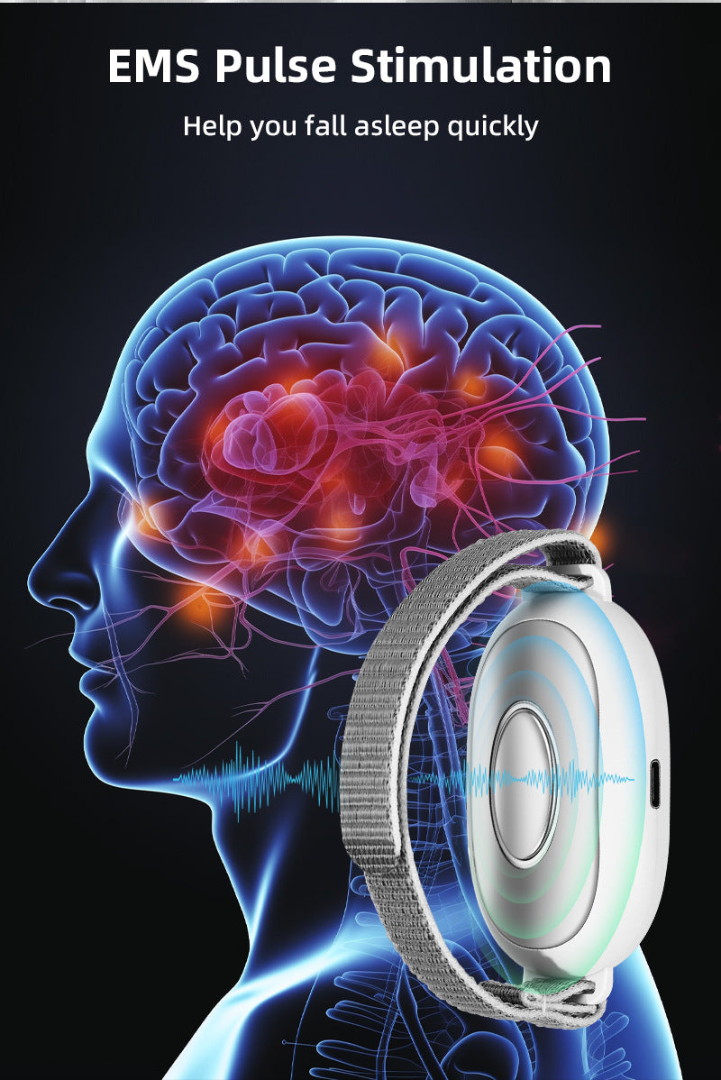 Dispositivo inteligente massageador de pulso para dormir, alívio de ansiedade, sono neurológico, insônia e dispositivo calmante