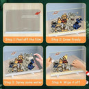 Quadro Mágico de Desenho com Luz LED — Acrílico Transparente, Apagável e com 7 Canetas Coloridas!