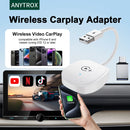 Adaptador CarPlay sem fio com suporte para YouTube, Netflix e TikTok