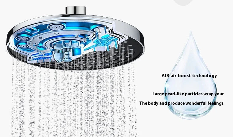 Top spray large water volume pressurized showerhead nozzle pressurized single head shower household shower showerhead