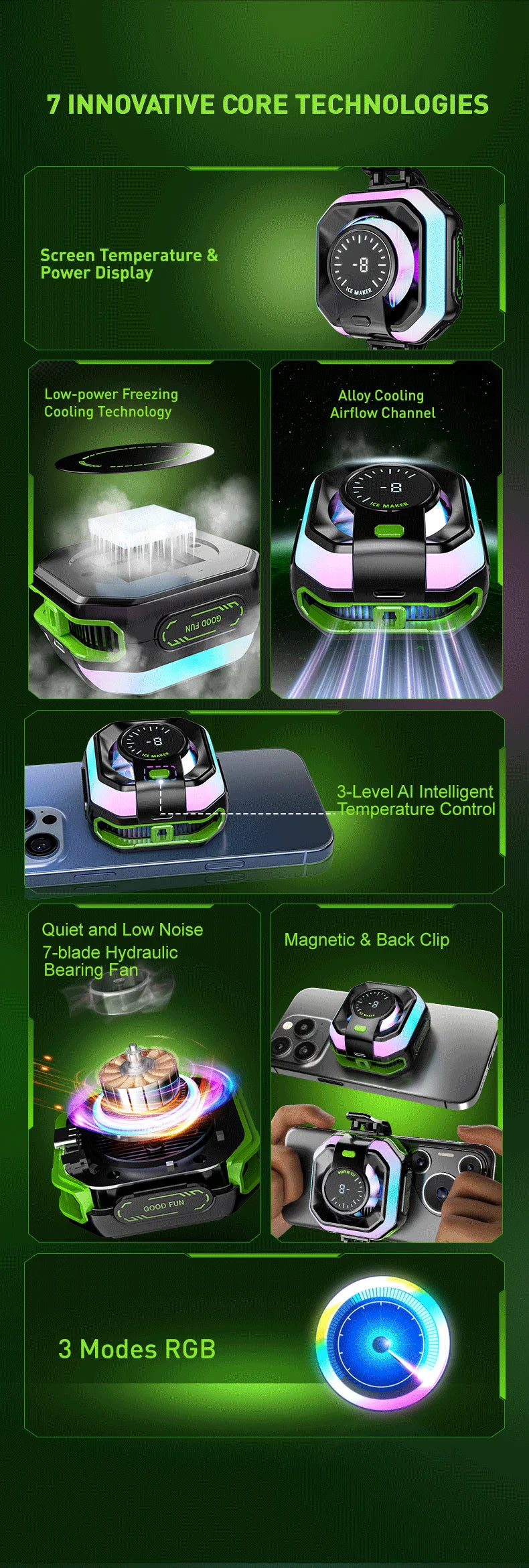 Novo Cooler Magnético para Celular