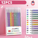 Conjunto de canetas de gel com glitter, 8/12/18/24/36 peças.