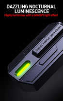 Brinquedo antiestresse de dedo — Spinner metálico magnético com luz, deslizante e tátil, EDC Clicker para Alívio da Ansiedade e TDAH