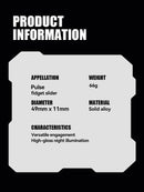 Brinquedo antiestresse de dedo — Spinner metálico magnético com luz, deslizante e tátil, EDC Clicker para Alívio da Ansiedade e TDAH