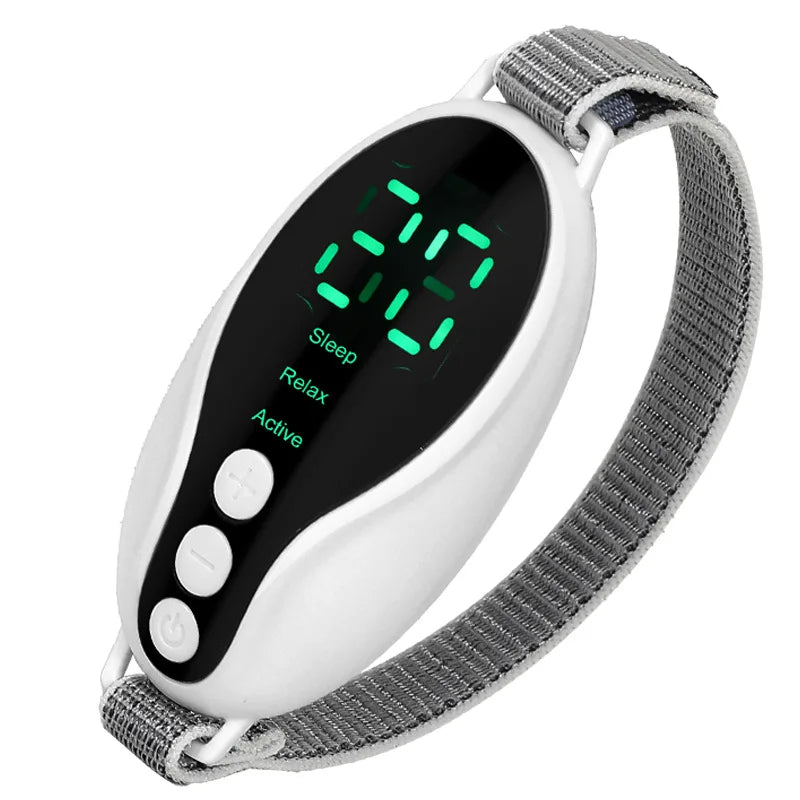 Dispositivo inteligente massageador de pulso para dormir, alívio de ansiedade, sono neurológico, insônia e dispositivo calmante