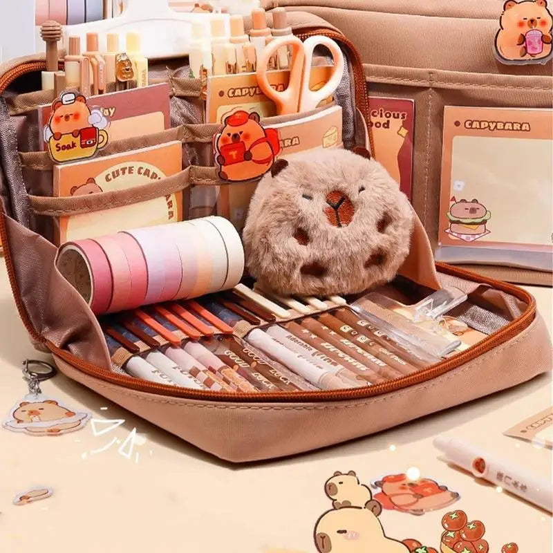 Kit completo escolar capivara