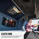 Rede Elástica com Adesivo de Parede, Ideal para Organização no Porta-Malas do Carro e Armazenamento Doméstico.