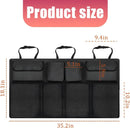 Organizador de Porta-Malas Gigante 8 Bolsos — Economize Espaço e Deixe Seu Carro Sempre em Ordem!