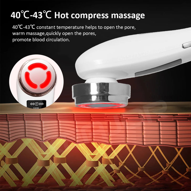 Facial Massager RF Facial Radiofrequency High Frequency Face Lifting Machine EMS Facial Microcurrent Lift Skin Tightening Device