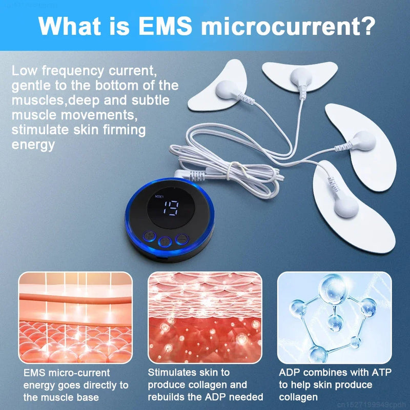 EMS Facial Massage Lifting Firming Anti-Wrinkle Remove Double Chin Microcurrent Massager SPA Skin Care Home Appliance