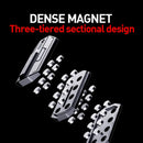 Brinquedo antiestresse de dedo — Spinner metálico magnético com luz, deslizante e tátil, EDC Clicker para Alívio da Ansiedade e TDAH