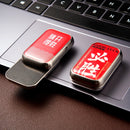 Brinquedo mecânico EDC de empurrar cartão com posições infinitas — brinquedo de metal magnético para ponta dos dedos, tipo fidget spinner, ideal para aliviar o estresse.