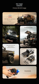 Caminhonete RC em Escala Real 4x4 — Controle Remoto Off-Road para Subidas e Terrenos Irregulares