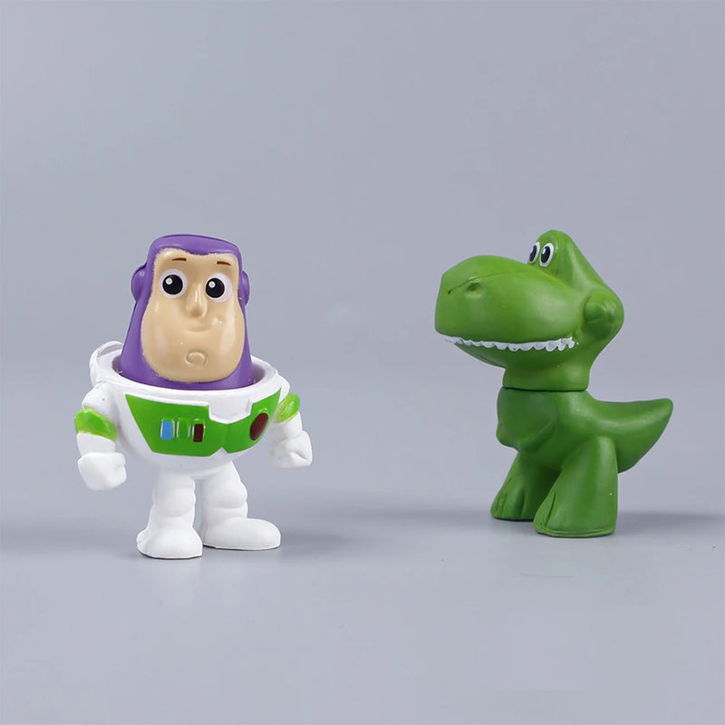 5cm 8pcs/set Disney Toys Story 4 Woody Buzz Lightyear Action Figure Anime Decoration Collection Figurine Toy Model For Children