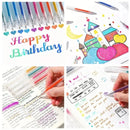 Conjunto de canetas de gel com glitter, 8/12/18/24/36 peças.