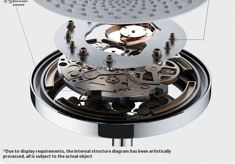 Top spray large water volume pressurized showerhead nozzle pressurized single head shower household shower showerhead