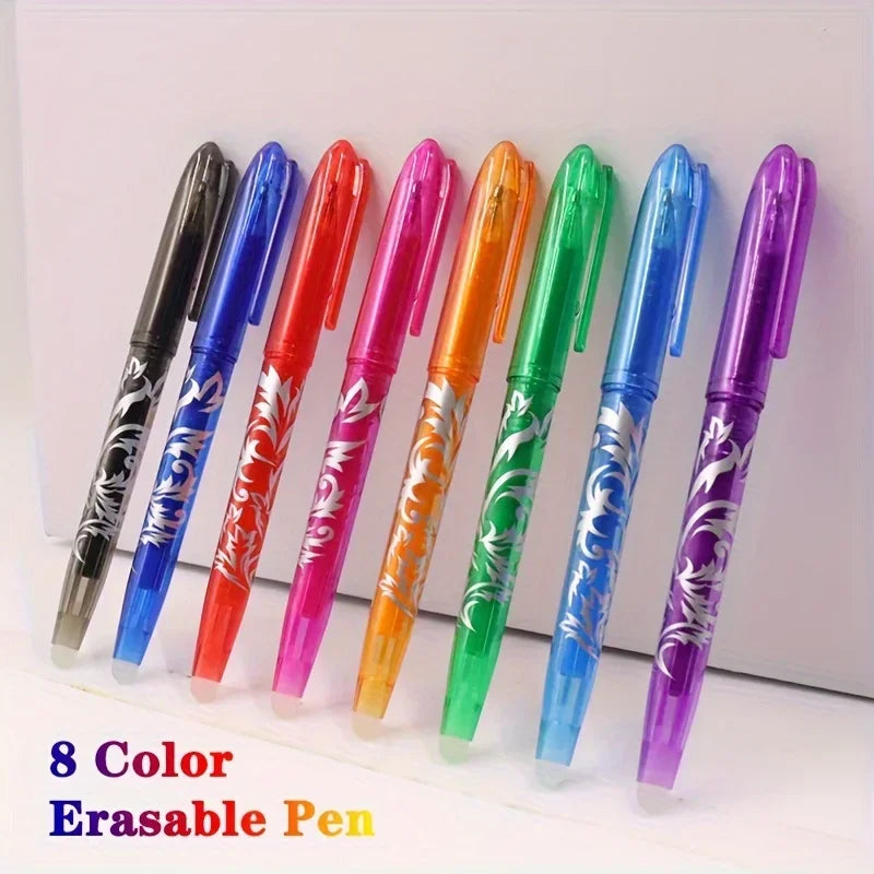Caneta gel apagável multi-color0.5mm 4/8 peças