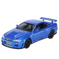 1:32 GTR R34 SKYLINE Fast Alloy Simulation Car Model Diecasts & Toy Vehicles And Furious Cars Decoration Toys For Children Boy