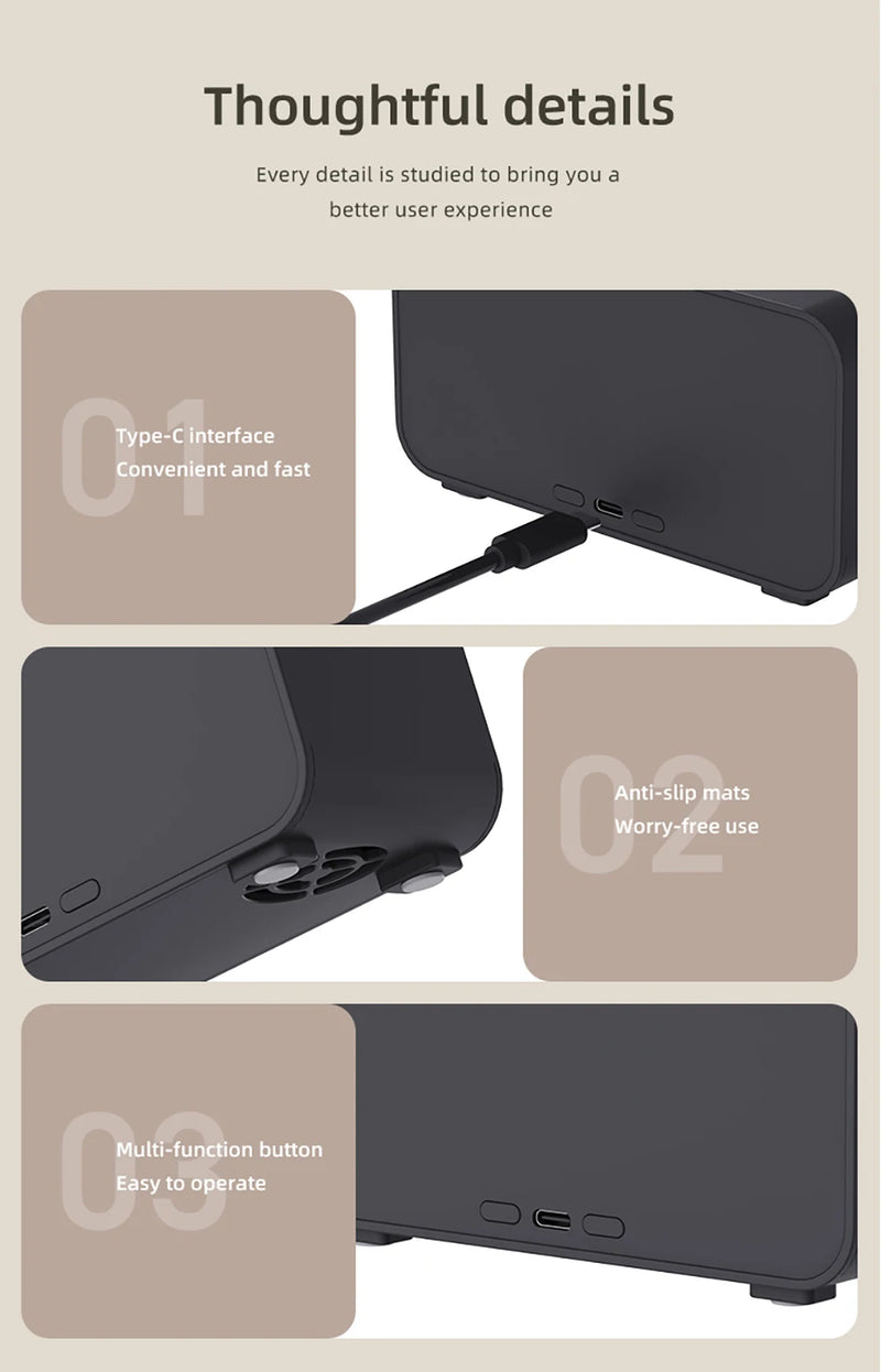 Difusor de Aroma Mini — Umidificador de Ar com Chama Colorida 7 Cores, Adicione Óleo Essencial, Aromaterapia com Timer para Casa, Quarto e Escritório