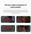 Massageador elétrico de pescoço com 8 modos e 19 engrenagens, ferramenta para alívio da dor muscular cervical nas costas, ombro, perna, corpo e mini almofada de massagem relaxante.