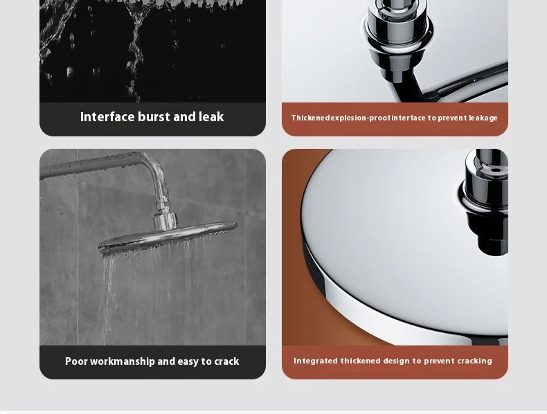 Top spray large water volume pressurized showerhead nozzle pressurized single head shower household shower showerhead