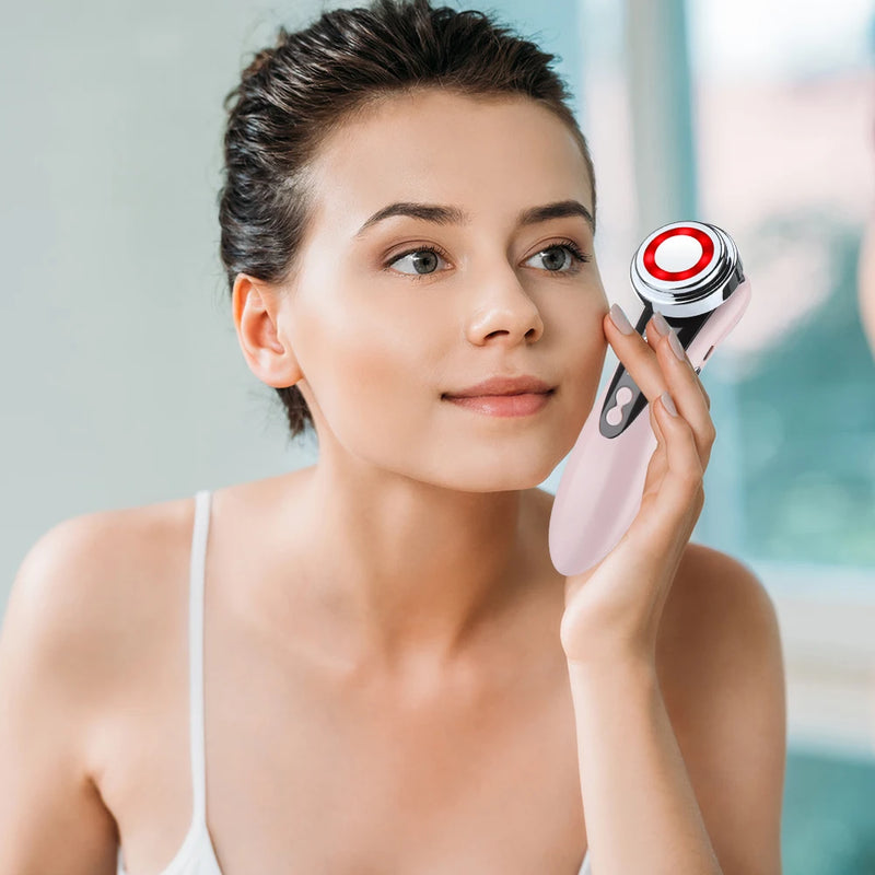 EMS Micro Current Lifting Device Vibration LED Face Skin Rejuvenation Wrinkle Remover Anti-Aging Facial Beauty Device