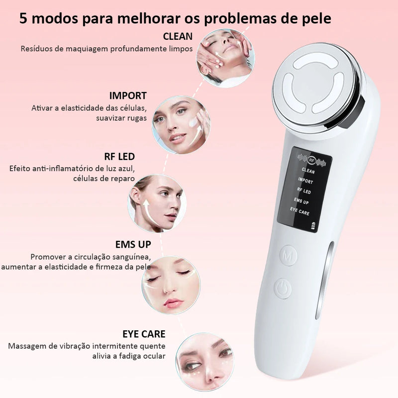 Facial Massager RF Facial Radiofrequency High Frequency Face Lifting Machine EMS Facial Microcurrent Lift Skin Tightening Device