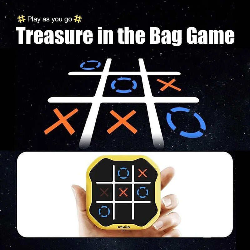 TIC-TAC-TOE Electronic Game 3 in 1 Bolt Chess Game Consoles Children Puzzle Toys Portable Handheld Board Game Toys Kids Gifts