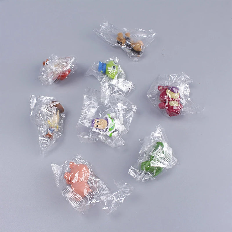 5cm 8pcs/set Disney Toys Story 4 Woody Buzz Lightyear Action Figure Anime Decoration Collection Figurine Toy Model For Children