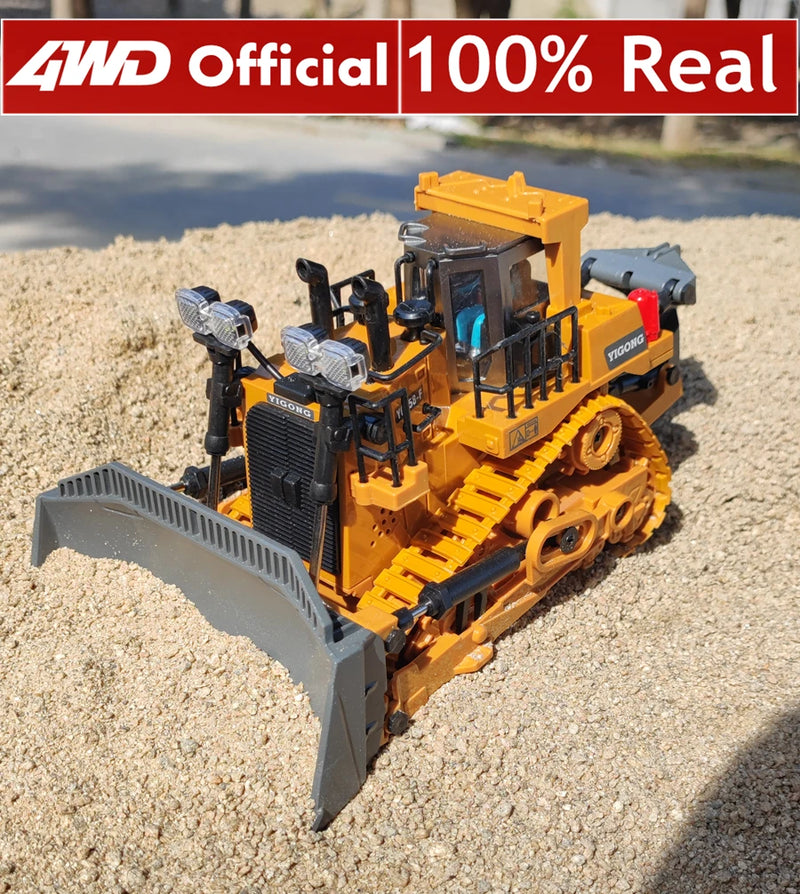 Escavadeira Controle Remoto 4x4 – Caminhão Basculante RC, Veículo Escavador, Trator Bulldozer, Carro de Construção