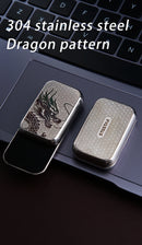 Brinquedo mecânico EDC de empurrar cartão com posições infinitas — brinquedo de metal magnético para ponta dos dedos, tipo fidget spinner, ideal para aliviar o estresse.