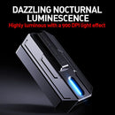 Brinquedo antiestresse de dedo — Spinner metálico magnético com luz, deslizante e tátil, EDC Clicker para Alívio da Ansiedade e TDAH