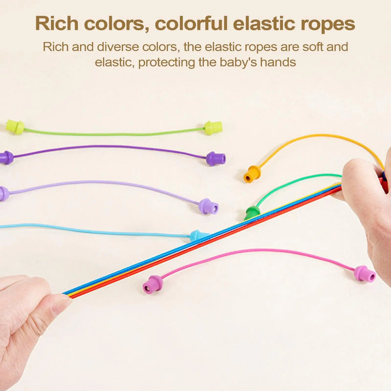 Jogo de Quebra-Cabeça de Corda Torcida em Madeira