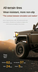 Caminhonete RC em Escala Real 4x4 — Controle Remoto Off-Road para Subidas e Terrenos Irregulares