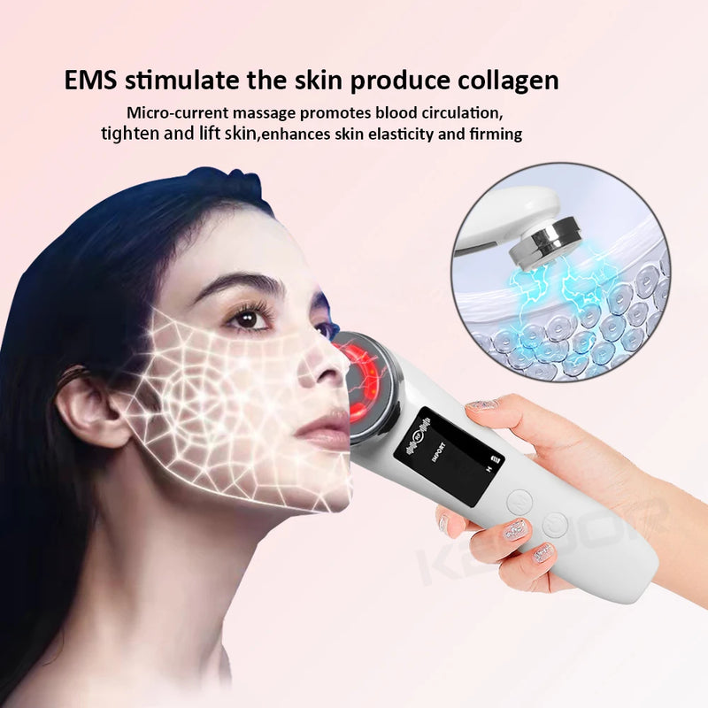 Facial Massager RF Facial Radiofrequency High Frequency Face Lifting Machine EMS Facial Microcurrent Lift Skin Tightening Device