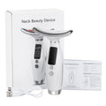 Neck Face Beauty Device 7 Color Light LED Photon Therapy Skin Tighten Reduce Double Chin Anti Wrinkle Facial Lifting Massager