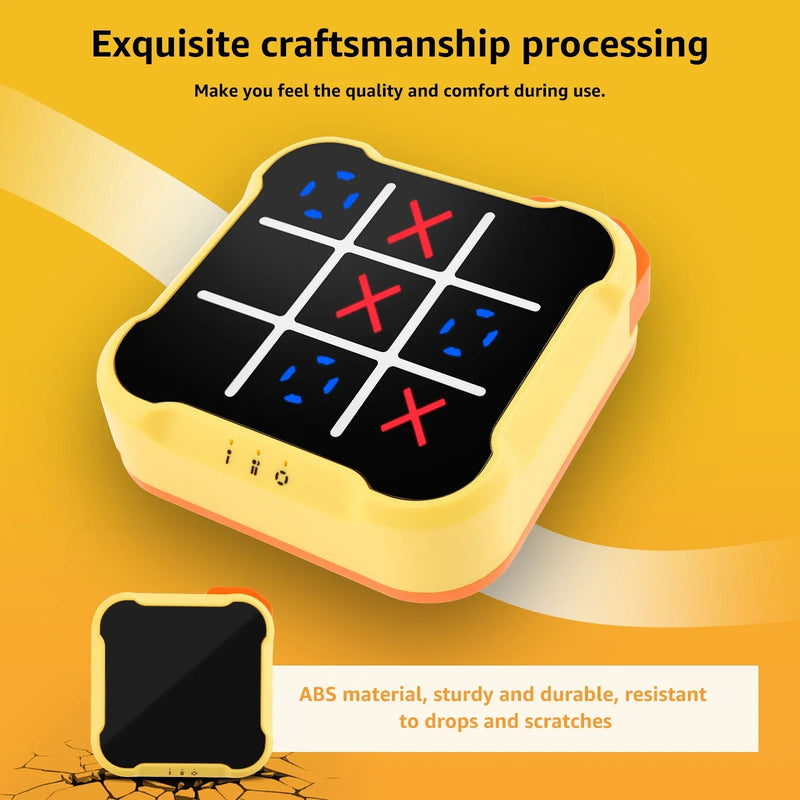 TIC-TAC-TOE Electronic Game 3 in 1 Bolt Chess Game Consoles Children Puzzle Toys Portable Handheld Board Game Toys Kids Gifts