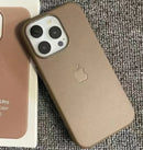 Capa Magnética de Couro Original Oficial com Logo da Apple