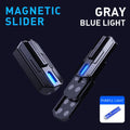 Brinquedo antiestresse de dedo — Spinner metálico magnético com luz, deslizante e tátil, EDC Clicker para Alívio da Ansiedade e TDAH