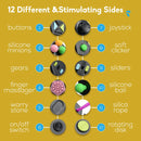 Cubo 12 lados para crianças e adultos - Alívio da ansiedade, estresse e suporte.