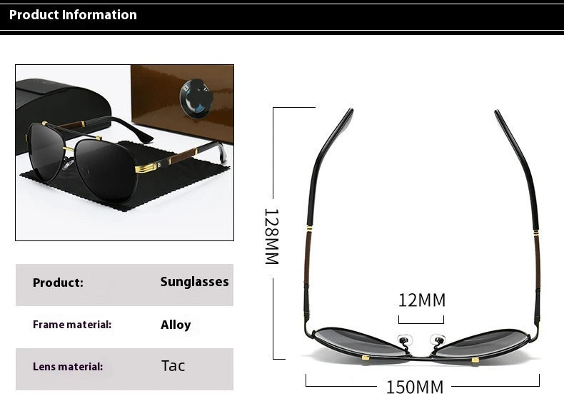 Óculos de Sol Retrô BMW UV400 Polarizados Antirreflexo