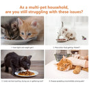 Alimentador Automático para Cães e Gatos, Sensor de Reconhecimento por Chip de Substituição Antifurto